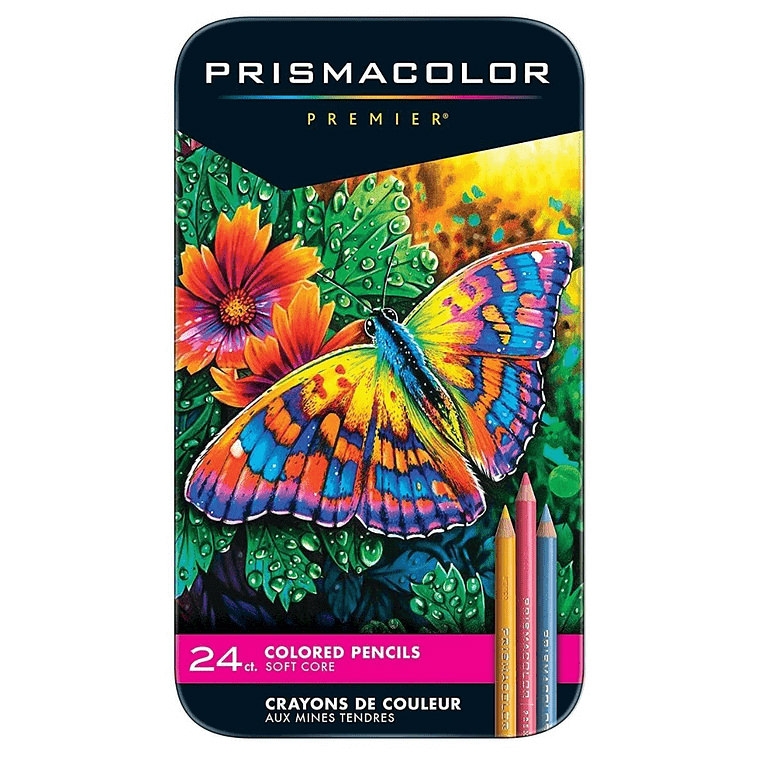Prismacolor Colored Pencils, Assorted Colors, Set of 24, Junior 4.0mm