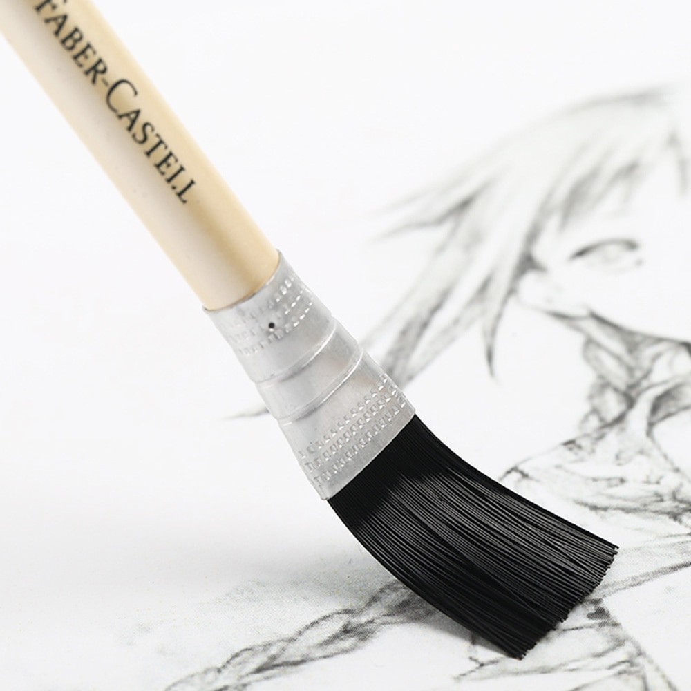 Lapiz Goma de Borrar Tinta con escobilla PERFECTION Faber-Castell