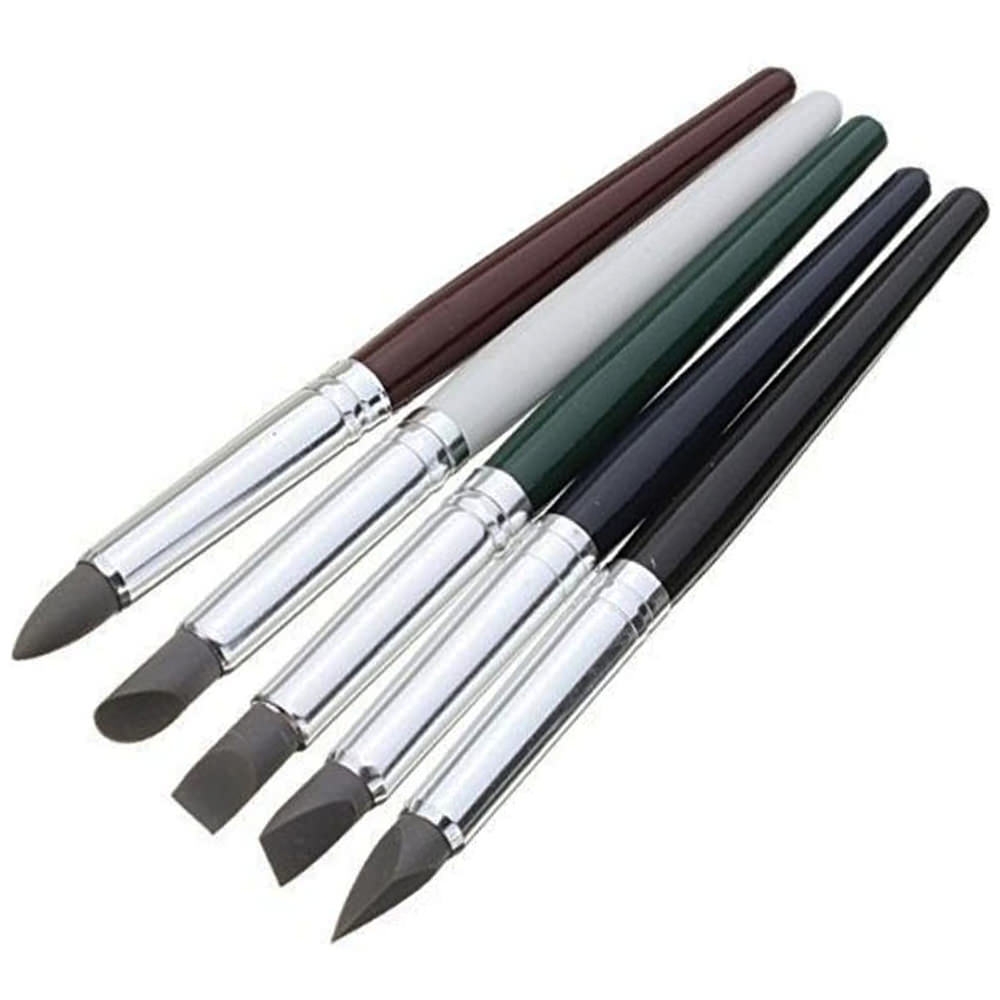COMIART Clay Sculpture Tools Silicon Color Shapers Painting Brushes Size 6