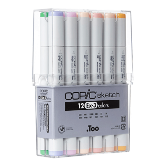 Copic Sketch Set de 12 (EX-3)