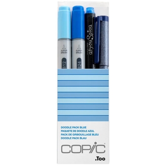 Copic Set de 4 - Doodle Pack Blue